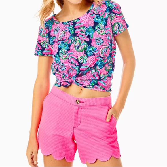 Lilly Pulitzer Pants - Lilly Pulitzer 5” Scallop Hem Short Sz 10